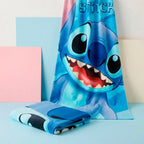 Disney Stitch Strandlaken – 70x140 cm – Sneldrogend – Lichtgewicht – Strand Handdoek Kind