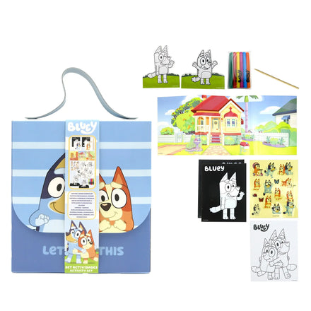 Bluey Activiteitenset in Tas met Kleurplaten, Stickers en Stiften