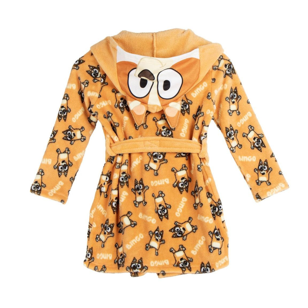 Bluey Badjas Kinderen – Bingo Ochtendjas met Capuchon Jongens & Meisjes – Fleece
