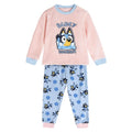 Bluey Fleece Pyjama Kinderen – Roze & Blauw – Officieel Gelicenseerd – Zachte Winter Pyjama Meisjes