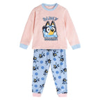 Bluey Fleece Pyjama Kinderen – Roze & Blauw – Officieel Gelicenseerd – Zachte Winter Pyjama Meisjes