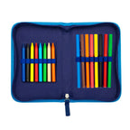 Bluey Gevulde Fluffy Etui - 1 Zipper Etui met Schoolspullen - Pluche Etui - Officiële Bluey Merchandise