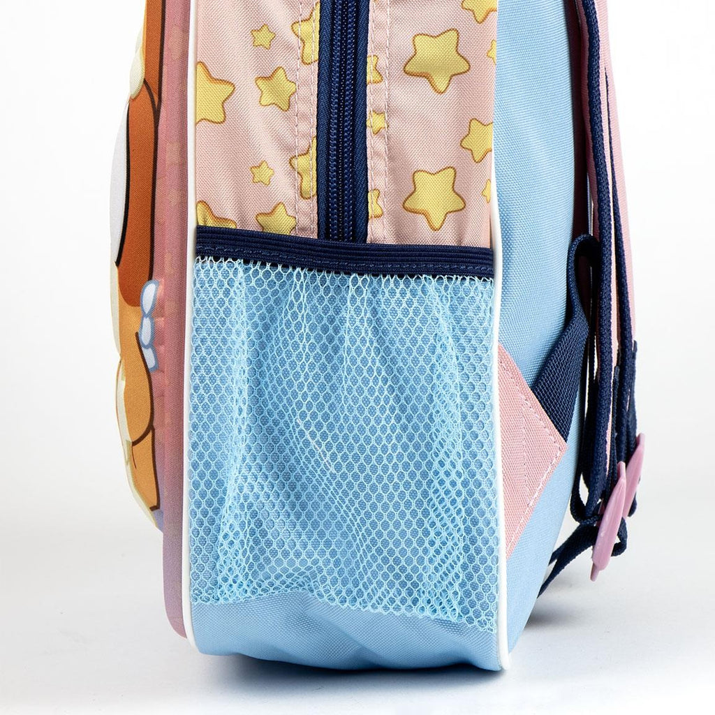 Bluey und Bingo Kinderrucksack – 3D-Schultasche 31 cm – Sternenmuster – Vorschulkinder 3–6 Jahre