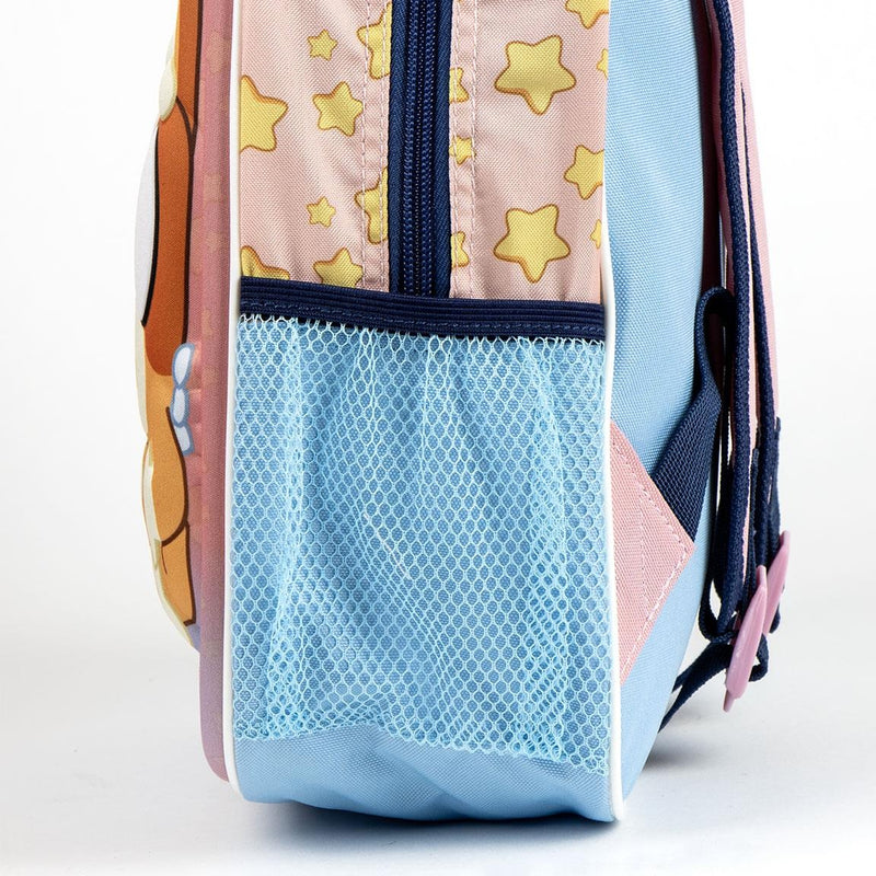 Bluey und Bingo Kinderrucksack – 3D-Schultasche 31 cm – Sternenmuster – Vorschulkinder 3–6 Jahre