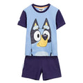 Bluey Kledingset Jongens – T-Shirt en Short Blauw Paars – Zomer Outfit – Officieel Gelicenseerd