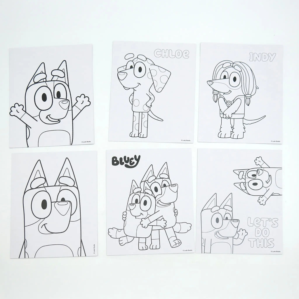 Bluey Activiteitenset in Tas met Kleurplaten, Stickers en Stiften