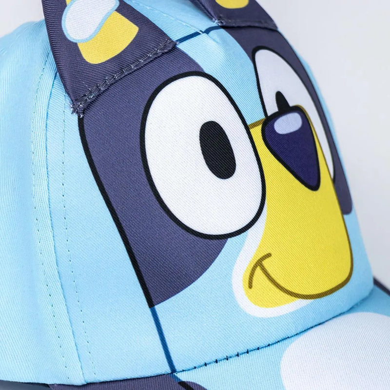 Bluey Pet Blauw – Kinderpet met 3D Oren – Verstelbaar – Officieel Gelicenseerd