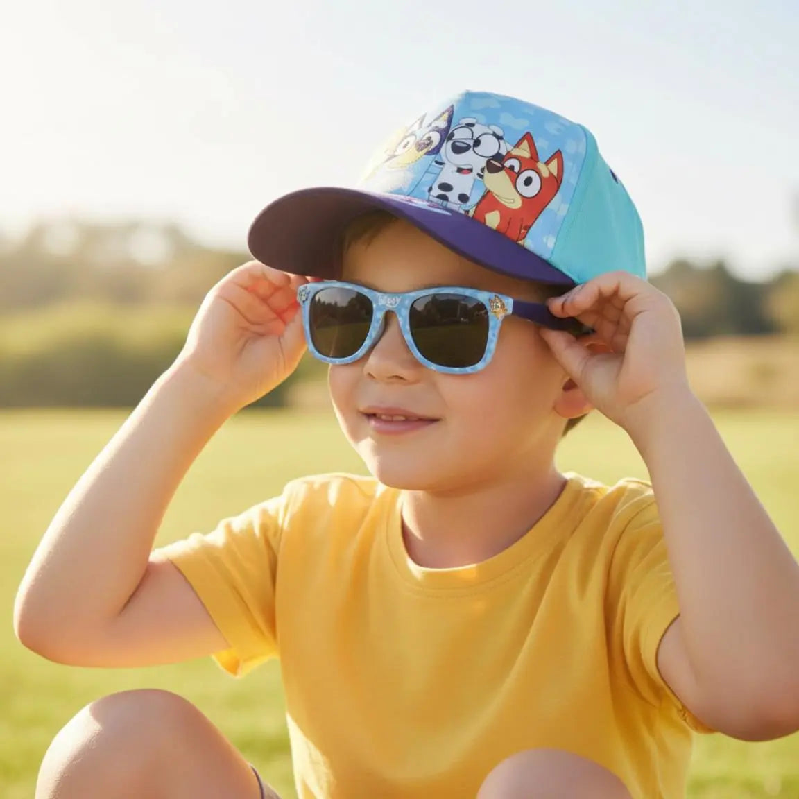 Bluey Cap & Sonnenbrille Kinder Set
