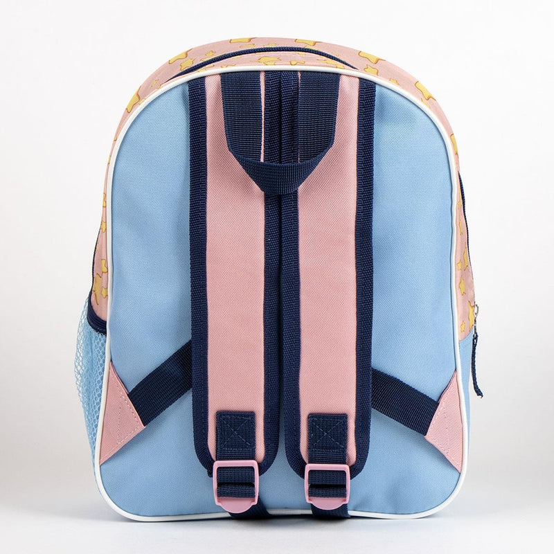 Bluey und Bingo Kinderrucksack – 3D-Schultasche 31 cm – Sternenmuster – Vorschulkinder 3–6 Jahre