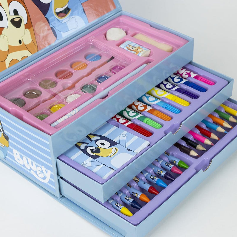 Bluey Zeichnung Crafts Zeichnung Box Jungen Mädchen - 44 Stück