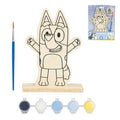 Bluey Verfset Hout Knutselpakket – Houten Schilderfiguur – Kinderen Tekenen & Verven
