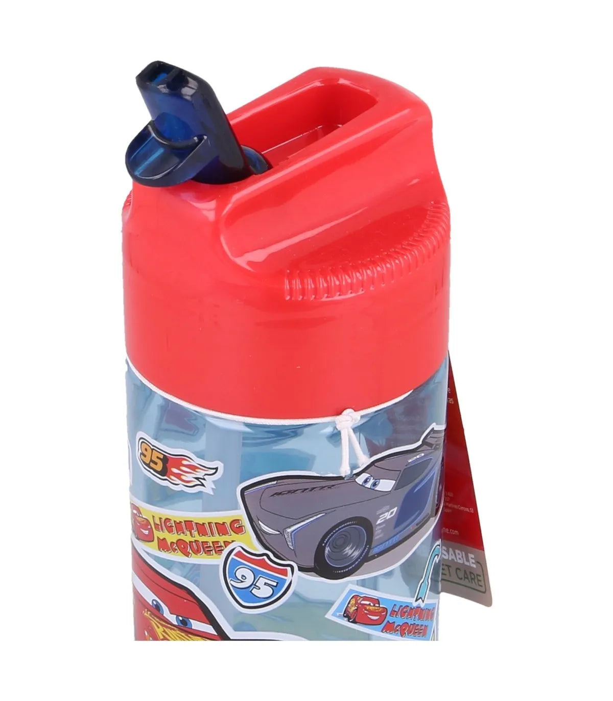 Disney Cars Drinkfles met Rietje 430 ml - Lightning McQueen & Jackson Storm - BPA-vrije Drinkbeker voor School en Sport