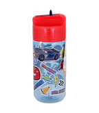 Disney Cars Drinkfles met Rietje 430 ml - Lightning McQueen & Jackson Storm - BPA-vrije Drinkbeker voor School en Sport