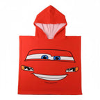Disney Cars Lightning McQueen Poncho – 55x110 cm – Polyester – Sneldrogend – Strandponcho Kind Jongens
