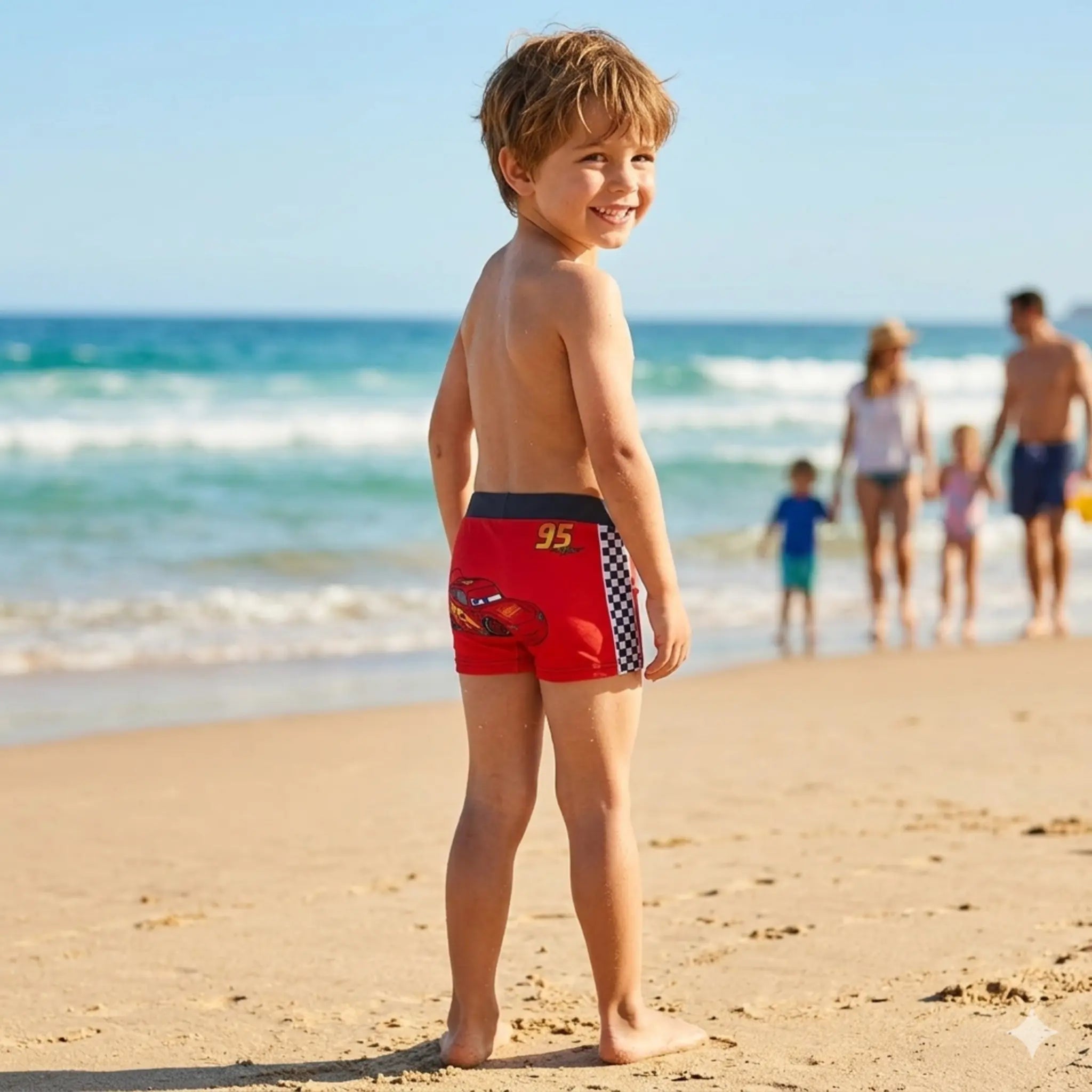 Disney Cars Zwembroek Jongens – Lightning McQueen Zwemshort – Zomer Zwemkleding – Officieel Gelicenseerd