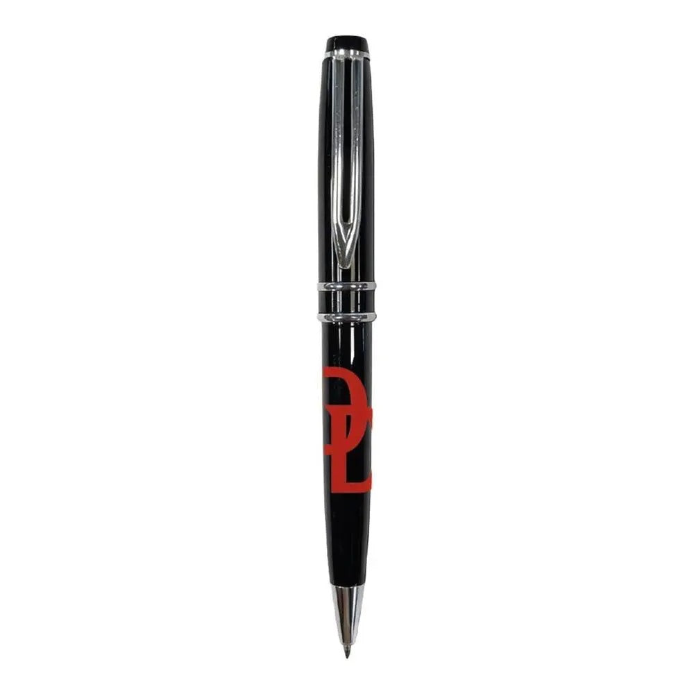 Zwarte balpen met rood Daredevil DD-logo