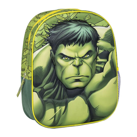 Marvel Hulk Rugzak Kind – 3D Rugtas Groen – 31 cm – Superhelden Schooltas Jongens