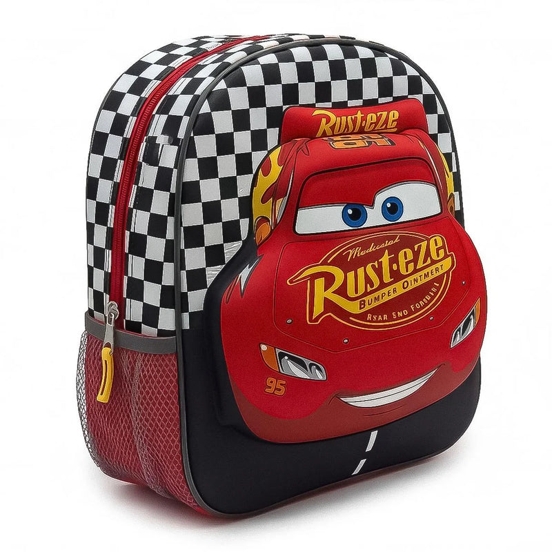 Cars Backpack Lightning McQueen 31 x 25 x 10 cm – 3D Front – Officially Licensed