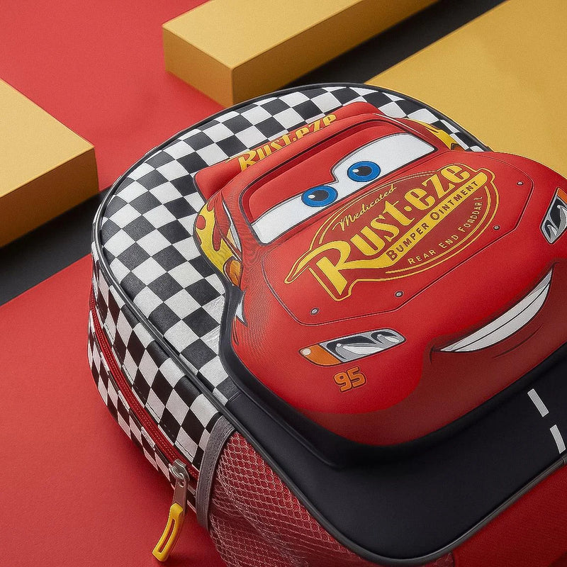 Cars Backpack Lightning McQueen 31 x 25 x 10 cm – 3D Front – Officially Licensed
