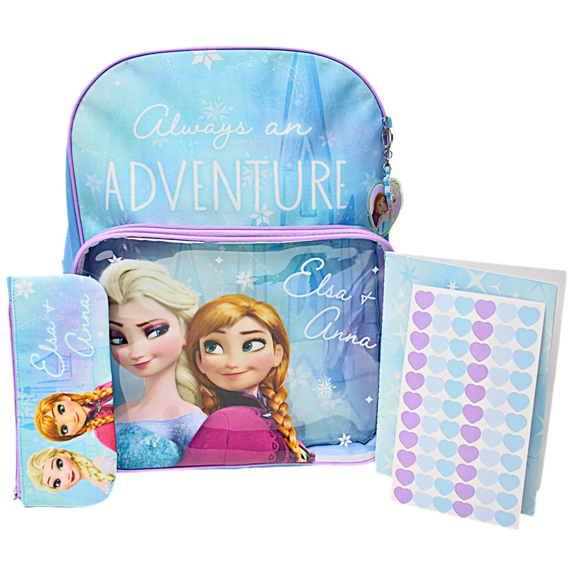 Disney Frozen 6-Delige Schoolset met Rugzak en Schrijfwaren - Meisjes