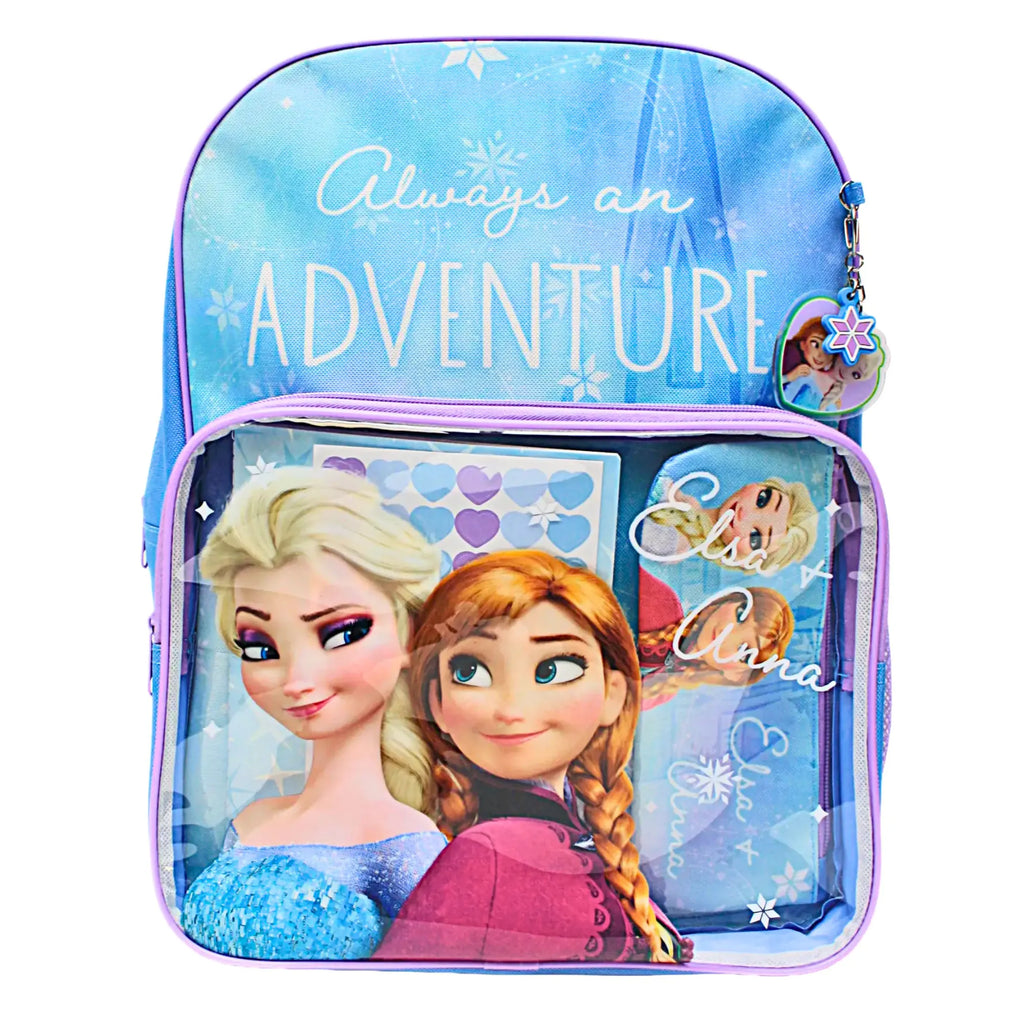 Disney Frozen 6-Delige Schoolset met Rugzak en Schrijfwaren - Meisjes