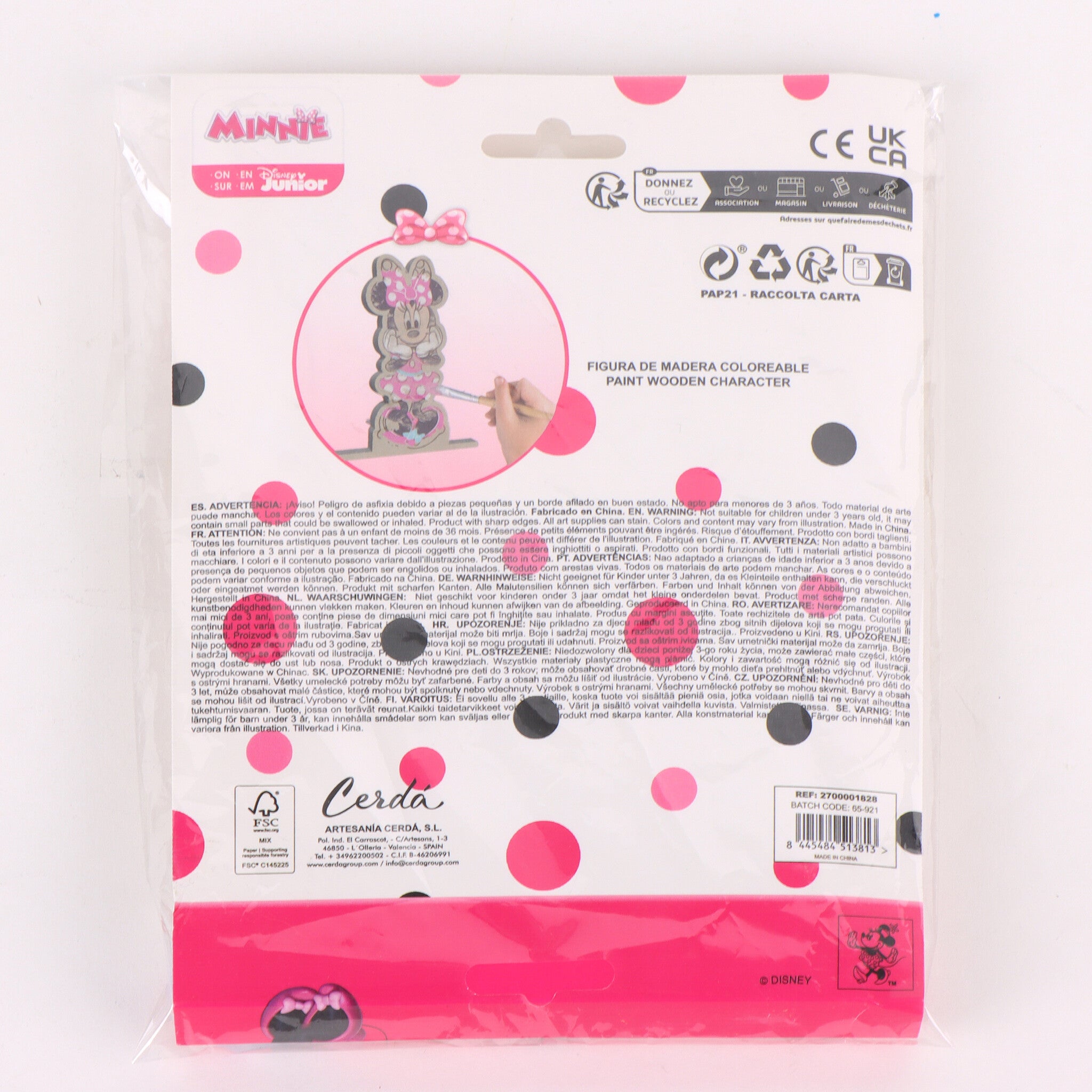 Minnie Mouse Holz-Malset