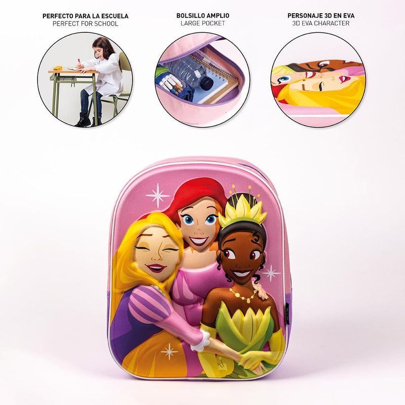Disney Prinsessen Rugzak 3D - Hoogte 31cm