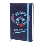 Disney Stitch A5 Notizbuch - Elastisches Verschlussband - Weirdos