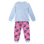 Disney Stitch Fleece Pyjama Kinderen – Time to Chill – Blauw & Roze – Officieel Gelicenseerd