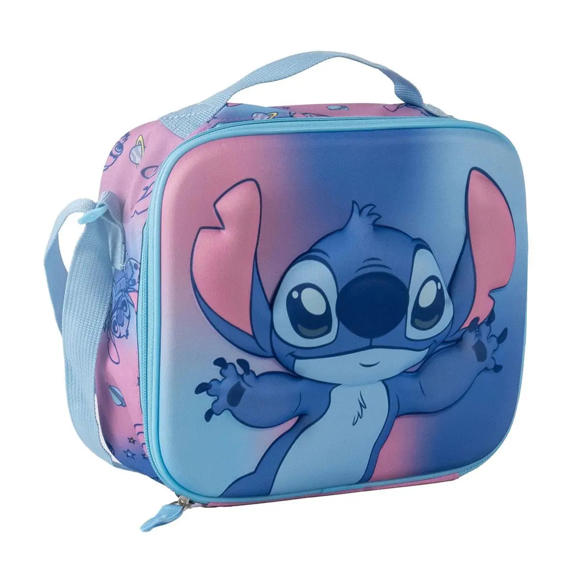 Disney Stitch Lunchtas Jongens en Meisjes - Geïsoleerde Koeltas met Schouderband - 23,5 x 5 x 22,5 cm