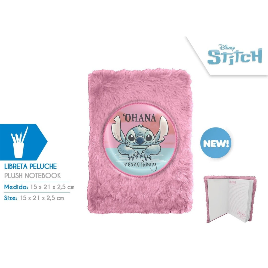 Disney Stitch Notebook Notitieboekje Roze