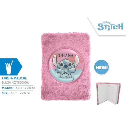 Disney Stitch Notebook Notitieboekje Roze