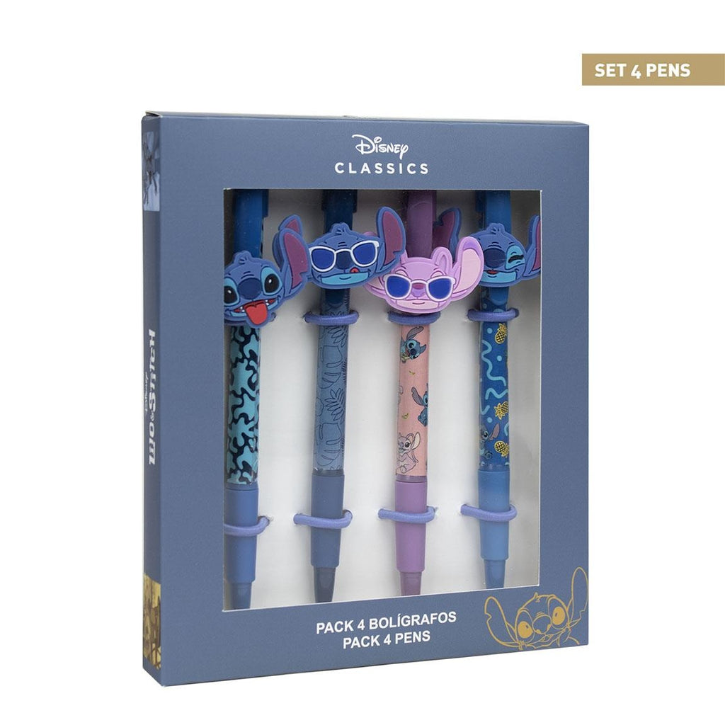 Disney Stitch Cadeauverpakking - 4 Pennen