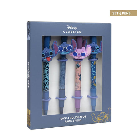 Disney Stitch Cadeauverpakking - 4 Pennen