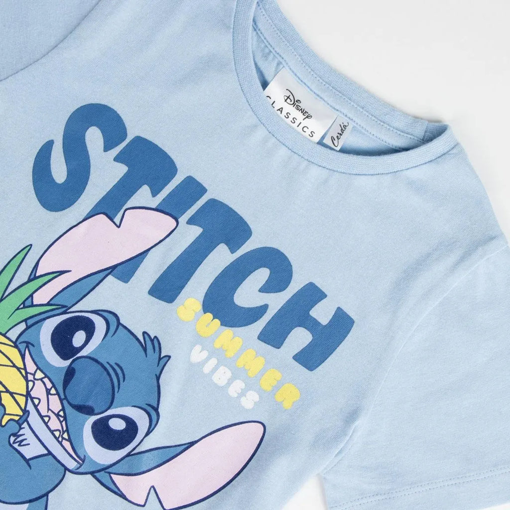 Stitch Sommer Set Kinder Blau