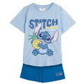 Disney Stitch Zomerset Kinderen – T-shirt en Korte Broek – Blauw – Zomer Kleding Set