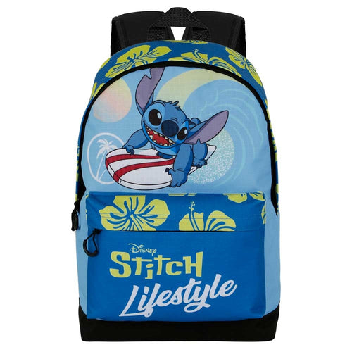 Disney Stitch Backpack Lifestyle Premium Quality - 2 Pockets - Laptop/tablet compartment - Height 44cm