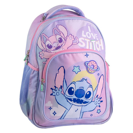 Disney Stitch Rugzak Meisjes – I Love Stitch Schooltas – 44 cm – Paarse Rugzak Kind