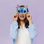 Disney Stitch & Angel Beauty Set 6-Delig – Toilettas, Haarborstel, Slaapmasker, Haarband & Make-up Sponsjes