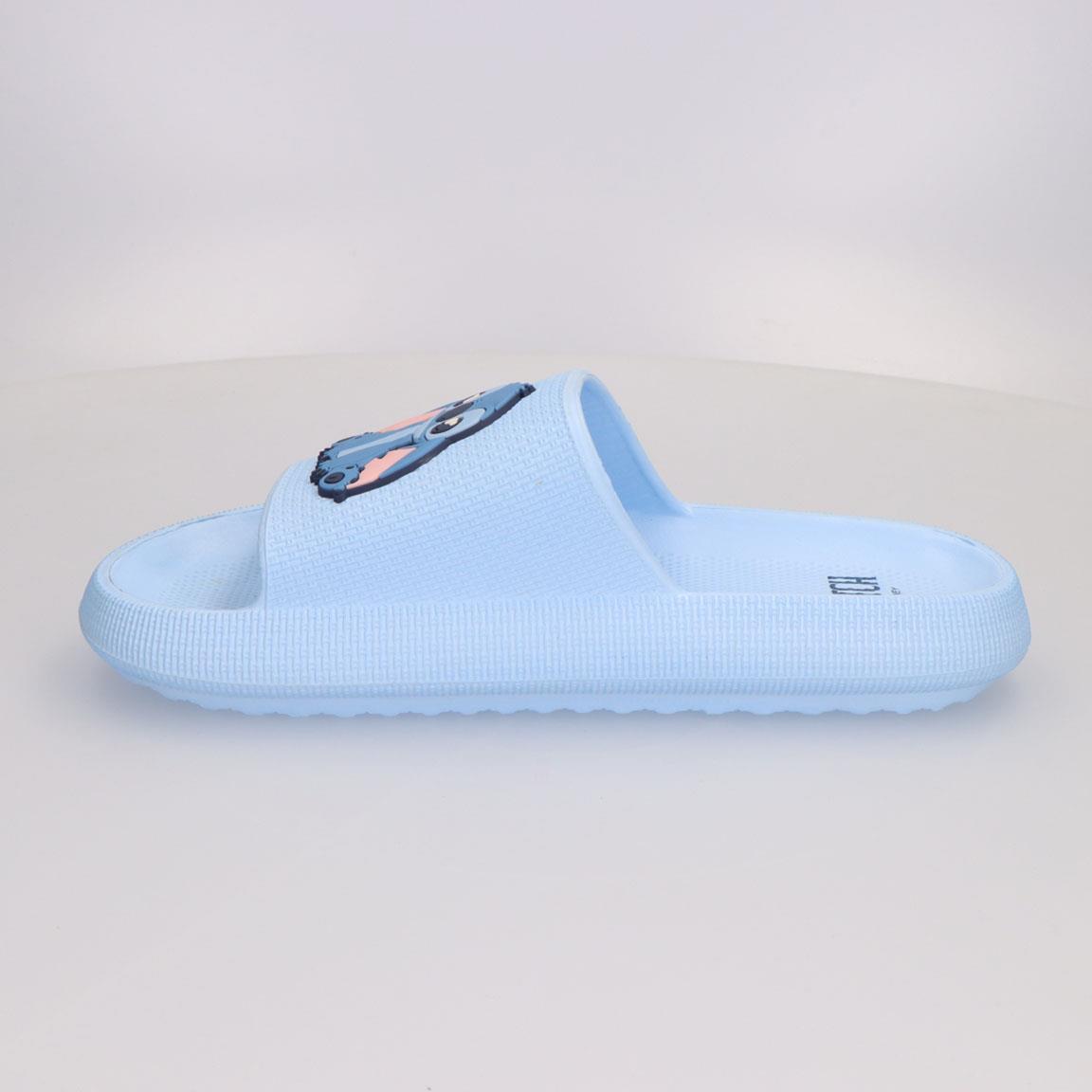Linker zijaanzicht van de Disney Stitch slippers.