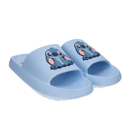 Disney Stitch Badslippers Lichtblauw - Comfortabele Zwembad Slippers voor Jongens en Meisjes
