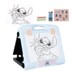 Disney Stitch Tekenbord – Inclusief Krijtjes, Kleurpotloden, Stickerblad & Gum – Officieel Gelicenseerd – Speelgoed voor Kinderen