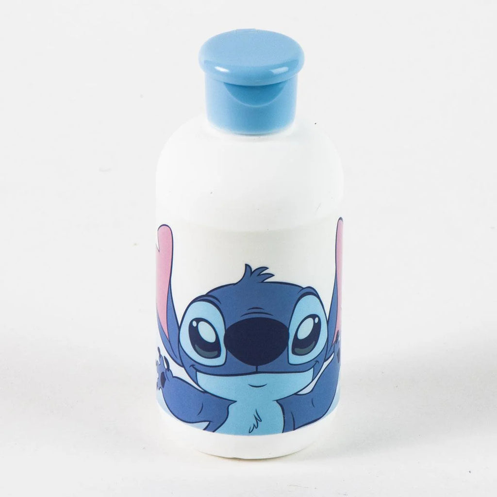 Disney Stitch Verzorgingsset met Transparante Toilettas, Drinkfles, Haarborstel en Handdoek – Officieel Gelicenseerd