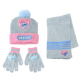 Disney Stitch Winterset - Muts, Sjaal en Handschoenen - Meisjes - Blauw Roze - Officieel