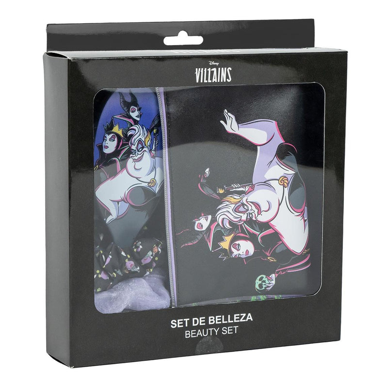 Disney Villains Beauty Set Haarborstel Haar Scrunshies Toilettas