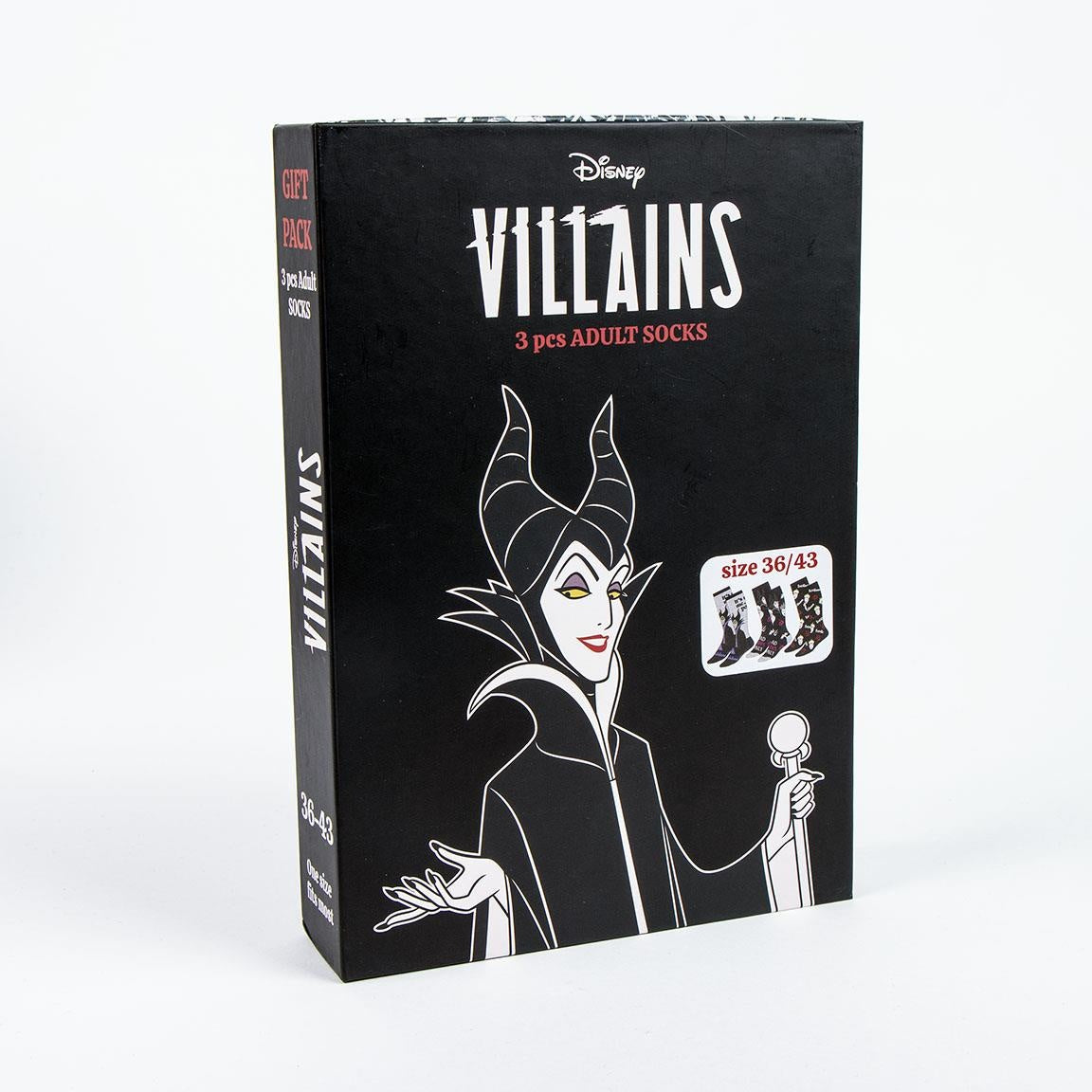 Disney Villains Sokken Dames -3 Paar - Maat 36-43 - One Size