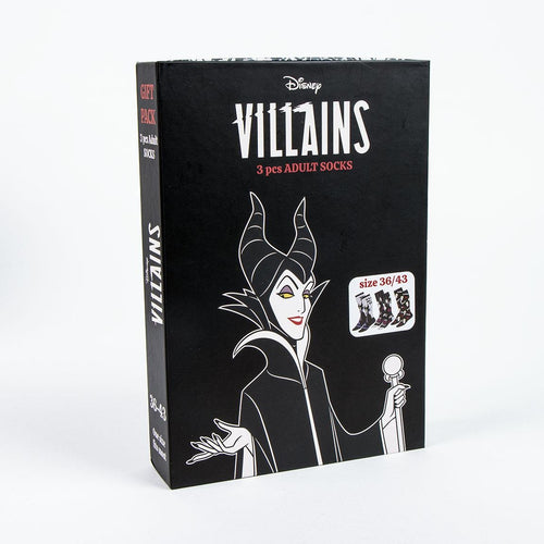 Disney Villains Sokken Dames -3 Paar - Maat 36-43 - One Size