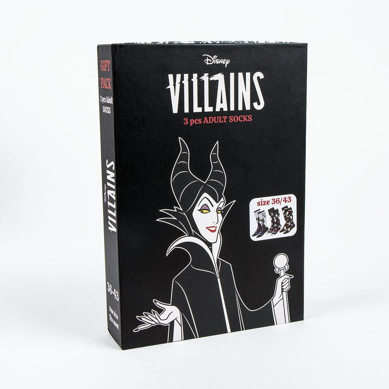 Disney Villains Sokken Dames -3 Paar - Maat 36-43 - One Size