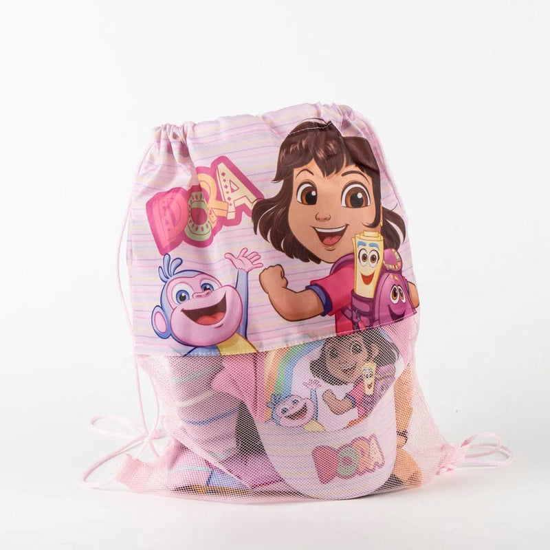 Dora Strandlaken Zwemtas en Pet – Strandset Kind – Handdoek Tas Cap – Strand Zwembad Vakantie