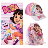 Dora Strandlaken Zwemtas en Pet – Strandset Kind – Handdoek Tas Cap – Strand Zwembad Vakantie